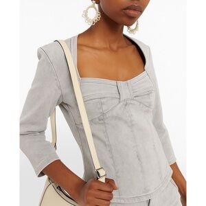 ISABEL MARANT Vanio Gray Denim Top 10